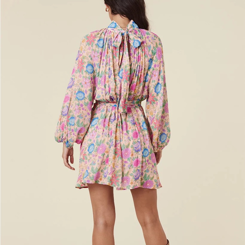 Spell Mossy High Neck Mini Dress